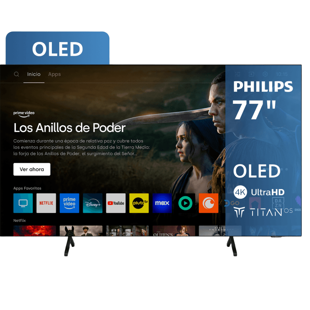 Smart TV Philips 77" OLED 4K Titan OS